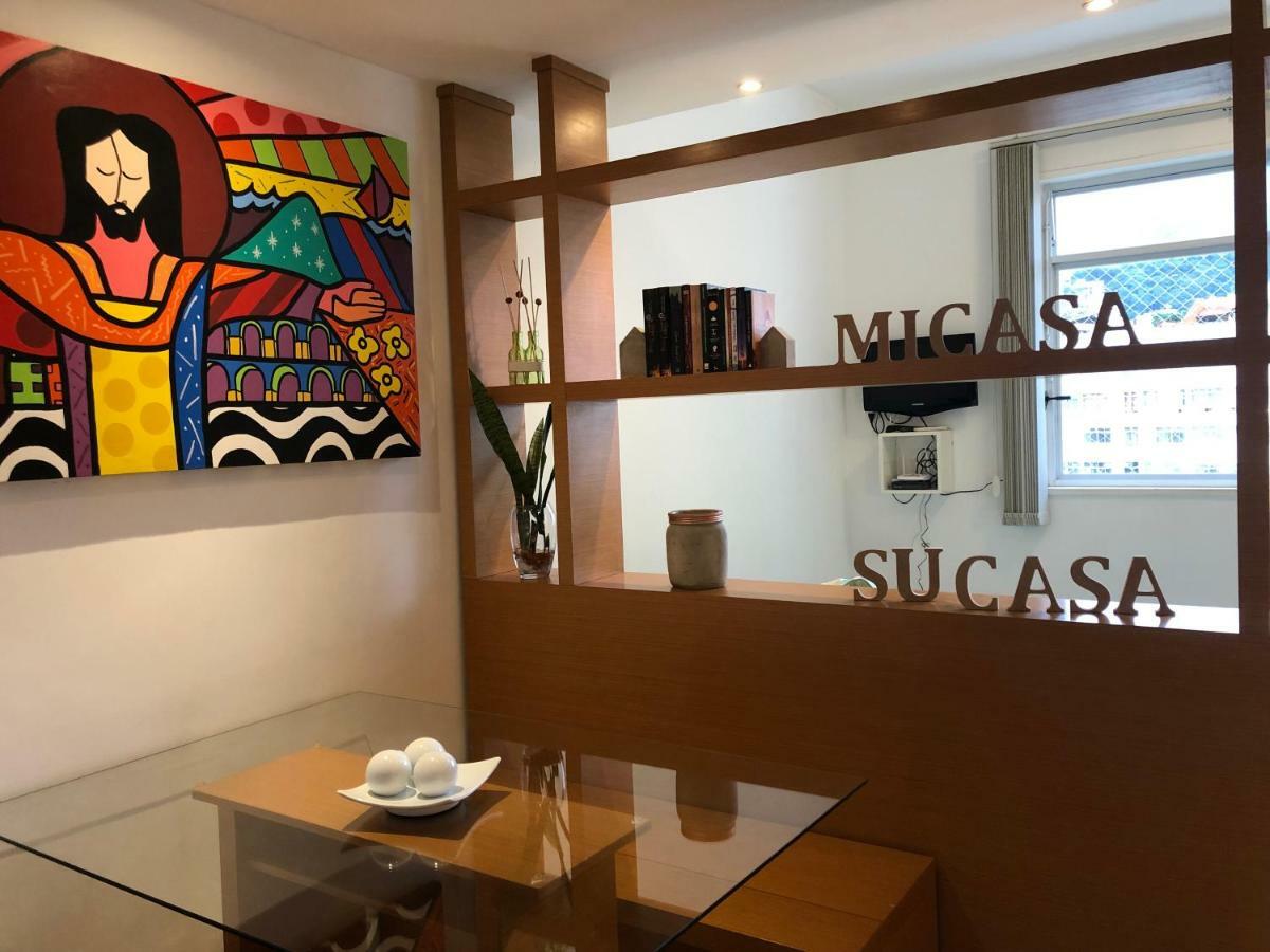 Loft Com Vista Para O Cristo Redentor A 50M Metro E 500M Praia De Copacabana - Cama Queen E Cozinha 리오데자네이루 외부 사진